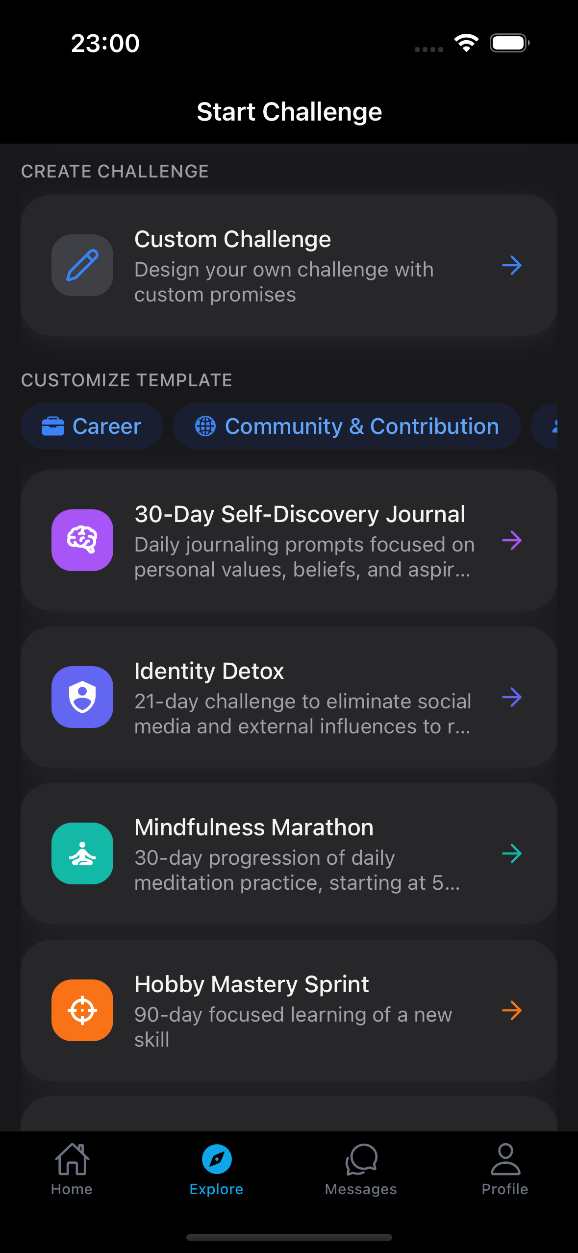 Promise Challenge Screenshot